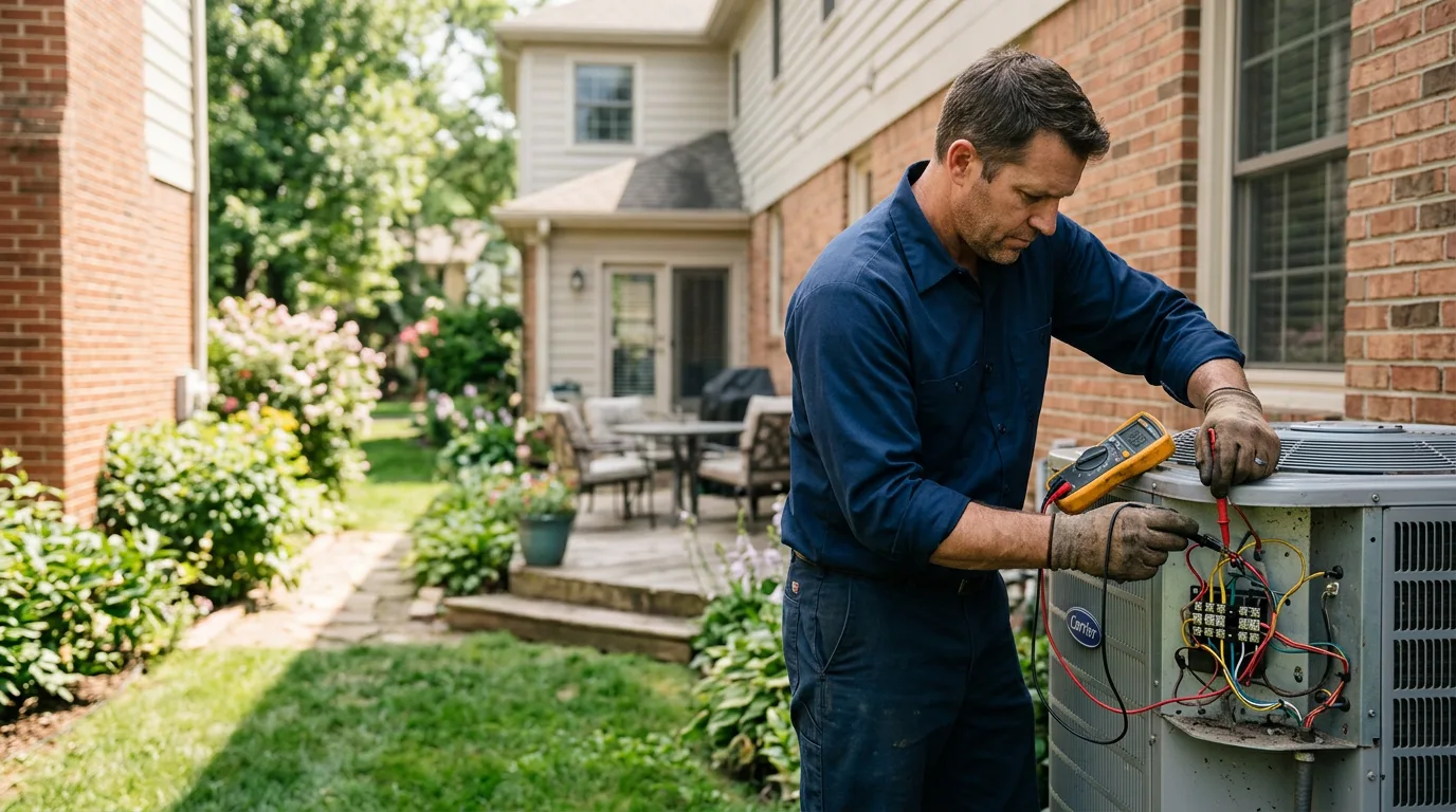 HVAC technician working near Downingtown, PA
